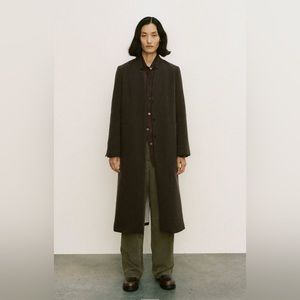 Zara Minimalist Manteco Wool Coat ZW Collection
